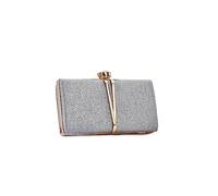 CORIOS Bolsa de Noche para Mujer Diamantes de Imitación Clutch Bolsa de Noche Pequeña Lentejuelas Bolsos Bandolera Bolso de Boda Elegante Bolso de Hombro para Fiesta de Graduación Banquete Plata