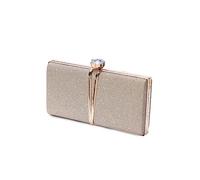 CORIOS Bolsa de Noche para Mujer Diamantes de Imitación Clutch Bolsa de Noche Pequeña Lentejuelas Bolsos Bandolera Bolso de Boda Elegante Bolso de Hombro para Fiesta de Graduación Banquete Oro