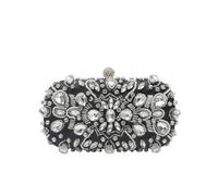 CORIOS Bolsa de Noche para Mujer Diamantes de Imitación Clutch Bolso de Cristal Bolso de Fiesta Pequeña Bolso de Boda Elegante Bolso de Hombro Perlas Bolsos de Embrague Lujoso Bolsos Bandolera Negro