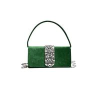CORIOS Bolsa de Noche para Mujer Diamantes de Imitación Clutch Bolso de Fiesta Lujoso Bolso de Boda Elegante Bolso de Hombro Bolsa de Cadena Bolsos Bandolera Verde