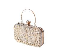 CORIOS Bolsa de Noche para Mujer Diamantes de Imitación Clutch Bolso de Fiesta Pequeña Bolso de Boda Elegante Flor Bolso de Hombro Bolsos Bandolera con Cadena para Fiesta Banquete Boda Plata