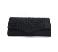 CORIOS Bolsa de Noche para Mujer Diamantes de Imitación Clutch Bolso de Mano con Cadena Bolso de Fiesta Elegante Bolso de Hombro Bolsa de Cadena para Fiesta de Graduación Banquete Boda Negro