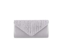CORIOS Bolsa de Noche para Mujer Diamantes de Imitación Clutch Bolso de Mano con Cadena Bolso de Fiesta Elegante Bolso de Hombro Bolsa de Cadena para Fiesta de Graduación Banquete Boda Plata