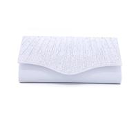 CORIOS Bolsa de Noche para Mujer Diamantes de Imitación Clutch Bolso de Mano con Cadena Bolso de Fiesta Elegante Bolso de Hombro Bolsa de Cadena para Fiesta de Graduación Banquete Boda Plateado