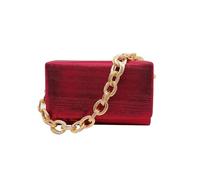 CORIOS Bolsa de Noche para Mujer Pequeña Bolso de Fiesta Clutch con Lentejuelas Bolsa de Cadena Bolso de Boda Lujoso Bolso de Hombro Elegante Fiesta de Graduación Banquete Bolsos Bandolera Rojo Vino