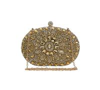 CORIOS Bolsa de Noche Pequeña para Mujer Bolso de Fiesta Diamantes de Imitación Clutch Bolso de Hombro Bolso de Boda Elegante Bolsos Bandolera para Fiesta de Graduación Banquete Boda Oro
