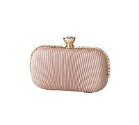 CORIOS Bolsa de Noche Pequeña para Mujer Diamantes de Imitación Clutch Bolso de Fiesta Bolsos Bandolera Bolso de Boda Elegante Bolso de Hombro para Fiesta de Graduación Banquete Boda Rosa Oro