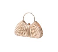 CORIOS Bolsa de Noche Plisado para Mujer Clutch de Seda Bolso de Fiesta Bolso de Boda Lujoso Bolso de Hombro Elegante Bolsos Bandolera para Fiesta Graduación Boda Banquete Albaricoque
