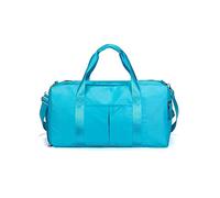 CORIOS Bolsa de Viaje Bolsa de Fitness Bolsa Deportivas de Gimnasio Mujeres/Hombres Bolsa de Mano Equipaje Bolsa de Natación con Bolsillo de separación húmedo y seco y Zapato Compartimento Azul Lago