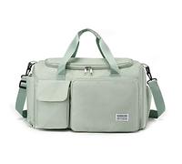 CORIOS Bolsa de Viaje para Hombres Mujeres Plegable Bolsa de Hombro de Gimnasio Nylon Bolsa Deportiva con Compartimento Zapatos Bolsa de Deporte para Viajes Vacaciones Fin de Semana Gimnasio Verde