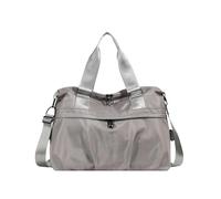 CORIOS Bolsa de Viaje para Mujeres Bolsa de Fitness de Gran Capacidad Bolsa de Mano Equipaje Nylon Bolsa de Gimnasio Bolsa Fin de Semana Bolsa de Natación Bolso de Hombro Bolso Bandolera Gris