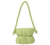 CORIOS Bolso Acolchada de Plumón Mujer Bolso de Hombro de Nailon Acolchado Bolso de Mano Esponjoso Pequeño Bolso Shopper Bolsa de Ocio Ligero Bolso Tote para Viajes Compras Citas Trabajo Verde Claro
