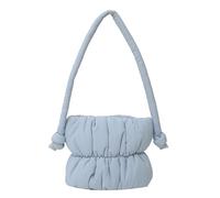 CORIOS Bolso Acolchada de Plumón Mujer Bolso de Hombro de Nailon Acolchado Bolso de Mano Esponjoso Pequeño Bolso Shopper Bolsa de Ocio Ligero Bolso Tote para Viajes Compras Citas Trabajo Azul Cielo