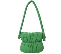 CORIOS Bolso Acolchada de Plumón para Mujer Bolso de Hombro de Nailon Acolchado Bolso de Mano Esponjoso Pequeño Bolso Shopper Bolsa de Ocio Ligero Bolso Tote para Viajes Compras Citas Trabajo Verde