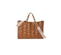 CORIOS Bolso Acolchada para Mujer Cuero PU Bolso de Mano Bolso Bandolera Ligero Bolso de Hombro Gran Capacidad Bolso Shopper Bolsa de Ociopara Moda Bolso Tote Marrón
