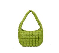 CORIOS Bolso Acolchada para Mujer Ligero Nylon Bolso de Hombro Elegante Bolso de Mano Gran Capacidad Bolso Shopper Moda Bolso Tote para Trabajo Viajes Compras Verde Manzana
