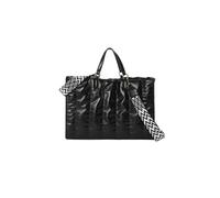 CORIOS Bolso Acolchado de Cuero PU para Mujer - Bandolera Ligero Gran Capacidad Tote Negro