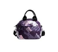 CORIOS Bolso Bandolera de Lona Bolso de Hombro para Mujer Casual Bolso de Mano Bolsa de Ociopara Capacidad Media Bolsa Shopper Multifuncional Bolso Tote para Viajes Trabajo Citas Compras Morado