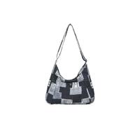 CORIOS Bolso Bandolera de Lona para Mujer Retro Bolso de Hombro Gran Capacidad Bolsa Shopper Bolsa de Ocio Ligero Bolso de Mano Multifuncional Bolso Tote para Citas Compras Trabajo Viajes Negro