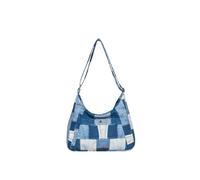 CORIOS Bolso Bandolera de Lona para Mujer Retro Bolso de Hombro Gran Capacidad Bolsa Shopper Bolsa de Ocio Ligero Bolso de Mano Multifuncional Bolso Tote para Citas Compras Trabajo Viajes Azul