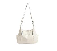 CORIOS Bolso Bandolera para Mujer Bolsas de Nylon Impermeable Bolso de Hombro Bolsa de Ocio Multifunción Bolsos Cruzados Ligero Bolso de Mano Viajes Trabajo Citas Compras Bolso Tote Beige