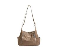 CORIOS Bolso Bandolera para Mujer Bolsas de Nylon Impermeable Bolso de Hombro Bolsa de Ocio Multifunción Bolsos Cruzados Ligero Bolso de Mano Viajes Trabajo Citas Compras Bolso Tote Caqui