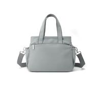 CORIOS Bolso Bandolera para Mujer Bolso de Mano de Lona Casual Bolso de Hombro Gran Capacidad Bolsa Shopper Bolsa de Ocio Multifuncional Trabajo Compras Viajes Citas Bolso Tote Azul Gris