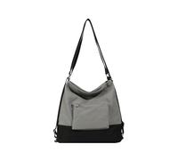 CORIOS Bolso Bandolera para Mujer Bolso de Mano de Lona Casual Bolso Mochilas Morral Backpack Gran Capacidad Mochila Bolso de Hombro Multifuncional Bolso Tote para Trabajo Citas Viajes Compras Gris