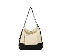 CORIOS Bolso Bandolera para Mujer Bolso de Mano de Lona Casual Bolso Mochilas Morral Backpack Gran Capacidad Mochila Bolso de Hombro Multifuncional Bolso Tote para Trabajo Citas Viajes Compras Beige