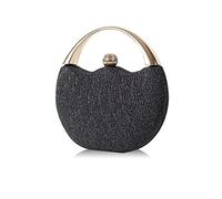 CORIOS Bolso de Fiesta para Mujer Bolsa de Noche Bolsa de Cadena Brillante Bling Bolso de Mano Bolso Bandolera Elegante Bolso de Hombro para Fiesta de Graduación Boda Banquete Negro