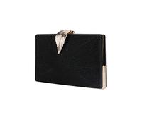 CORIOS Bolso de Fiesta para Mujer Bolsa de Noche Bolso de Mano Bolsa de Cadena Elegante Bolso de Hombro Bolso Bandolera para Fiesta de Graduación Banquete Boda Negro