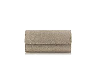 CORIOS Bolso de Fiesta para Mujer Bolso de Noche con Lentejuelas Bolsa de Mano con Purpurina con Cadena Brillante Bolso Bandolera Elegante Bolso de Hombro para Fiesta Graduación Boda Albaricoque