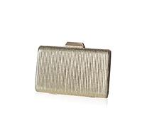 CORIOS Bolso de Fiesta para Mujer Clutch de Cuero PU Elegante Bolsos Bandolera Brillante Bolsa de Noche Bolso de Boda Bolso de Hombro para Fiesta de Graduación Boda Banquete Dorado