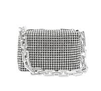 CORIOS Bolso de Fiesta para Mujer Diamantes de Imitación Clutch Bolso de Boda Elegante Bolsa de Noche Bolso de Hombro Pequeña Formal Bolsos Bandolera para Fiesta de Graduación Banquete Boda Negro