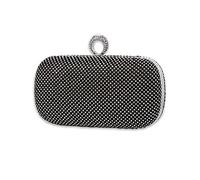 CORIOS Bolso de Fiesta para Mujer Diamantes de Imitación Embrague Bolso de Cristal Bolso de Hombro Bolso de Mano de Noche Elegante Bolsos Bandolera para Fiesta de Graduación Boda Banquete Negro