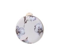 CORIOS Bolso de Fiesta para Mujer Floral Clutch Redonda Cartera de Mano Bolso de Noche Bolsa de Cadena Elegante Bolso de Hombro Retro Bolsos Bandolera para Fiesta de Graduación Banquete Boda Beige