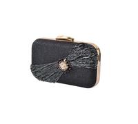 CORIOS Bolso de Fiesta para Mujer Lentejuelas Clutch Diamantes de Imitación Bolsa de Noche Bolso de Boda Bolsa de Cadena Elegante Floral Bolso de Hombro para Banquete Boda Fiesta de Graduación Negro