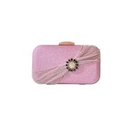 CORIOS Bolso de Fiesta para Mujer Lentejuelas Clutch Diamantes de Imitación Bolsa de Noche Bolso de Boda Bolsa de Cadena Elegante Floral Bolso de Hombro para Banquete Boda Fiesta de Graduación Rosa