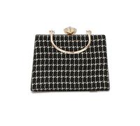 CORIOS Bolso de Fiesta Pequeña para Mujer Bolso de Fiesta Diamantes de Imitación Clutch Cartera de Mano Bolsos Bandolera Bolso de Hombro para Fiesta de Graduación Banquete Boda Negro