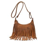 CORIOS Bolso de Hombro con Borlas para Mujer Bolso de Bandolera de Ante Retro Flecos Bolso de Mano Western Flecos Monedero Retro Elegante Bolso Cruzado Hobo Tote para Viajes Compras Trabajo Caramelo