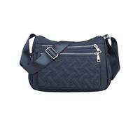 CORIOS Bolso de Hombro de Nailon para Mujer Ultraligero Bolso de Bandolera Bolso de Mano con Correa Ajustable Bolso Cruzado con Múltiples Bolsillos Tote de Acolchado para Viajes Trabajo Azul Zafiro