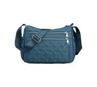 CORIOS Bolso de Hombro de Nailon para Mujer Ultraligero Bolso de Bandolera Bolso de Mano con Correa Ajustable Bolso Cruzado con Múltiples Bolsillos Tote de Acolchado para Viajes Compras Trabajo Azul