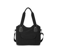 CORIOS Bolso de Hombro para Mujer Bolsas de Nylon Impermeable Bolso de Mano Bolsa de Ocio Ligero Bolso Bandolera Multifunción Bolsos Cruzados Bolso Tote para Viajes Compras Citas Trabajo Negro