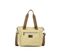 CORIOS Bolso de Hombro para Mujer Bolso de Mano de Lona Casual Bolso Bandolera Gran Capacidad Bolsa Shopper Bolsa de Ocio Multifuncional Viajes Trabajo Compras Citas Bolso Tote Caqui