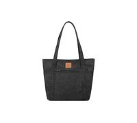 CORIOS Bolso de Hombro para Mujer Bolso de Mano de Lona Gran Capacidad Bolsa Shopper Bolsa de Ocio Multifuncional Bolso Tote para Citas Trabajo Viajes Compras Negro