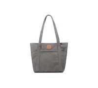 CORIOS Bolso de Hombro para Mujer Bolso de Mano de Lona Gran Capacidad Bolsa Shopper Bolsa de Ocio Multifuncional Bolso Tote para Citas Trabajo Viajes Compras Gris