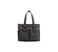 CORIOS Bolso de Hombro para Mujer Bolso de Mano de Lona Multifuncional Bolso Tote Bolsa de Ociopara Gran Capacidad Bolsa Shopper para Trabajo Compras Viajes Citas Negro