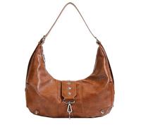 CORIOS Bolso de Hombro para Mujer Retro 90s Bolso de Mano PU Cuero Impermeable Bolso de Bandolera Moda Bolso Shopper Único Bolso Tote Elegante Bolsa para Las Axilas Marrón
