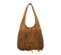 CORIOS Bolso de Mano de Ante para Mujer Bolso de Hombro con Borlas Retro Flecos Bolsos Hobo Western Flecos Monedero Gran Bolsa Shopper Retro Elegante Bolso Tote para Viajes Compras Trabajo Marrón