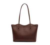 CORIOS Bolso de Mano de Cuero PU para Mujer Tote para Oficina Trabajo Bolso Portatil Ordenador Impermeable Bolso de Hombro Maletín Universidad para Negocios Oficina Viajes Marrón